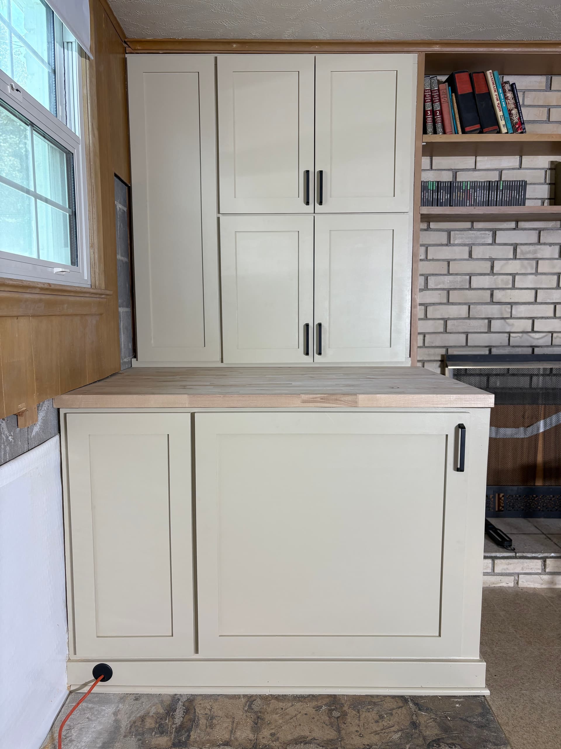 Custom Basement Cabinets Built to Hide a Sump Pump