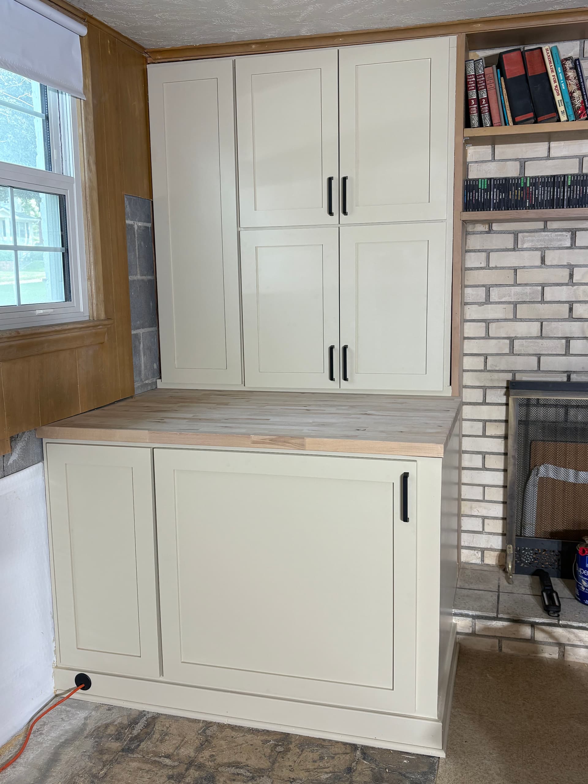 Custom Basement Cabinets Built to Hide a Sump Pump