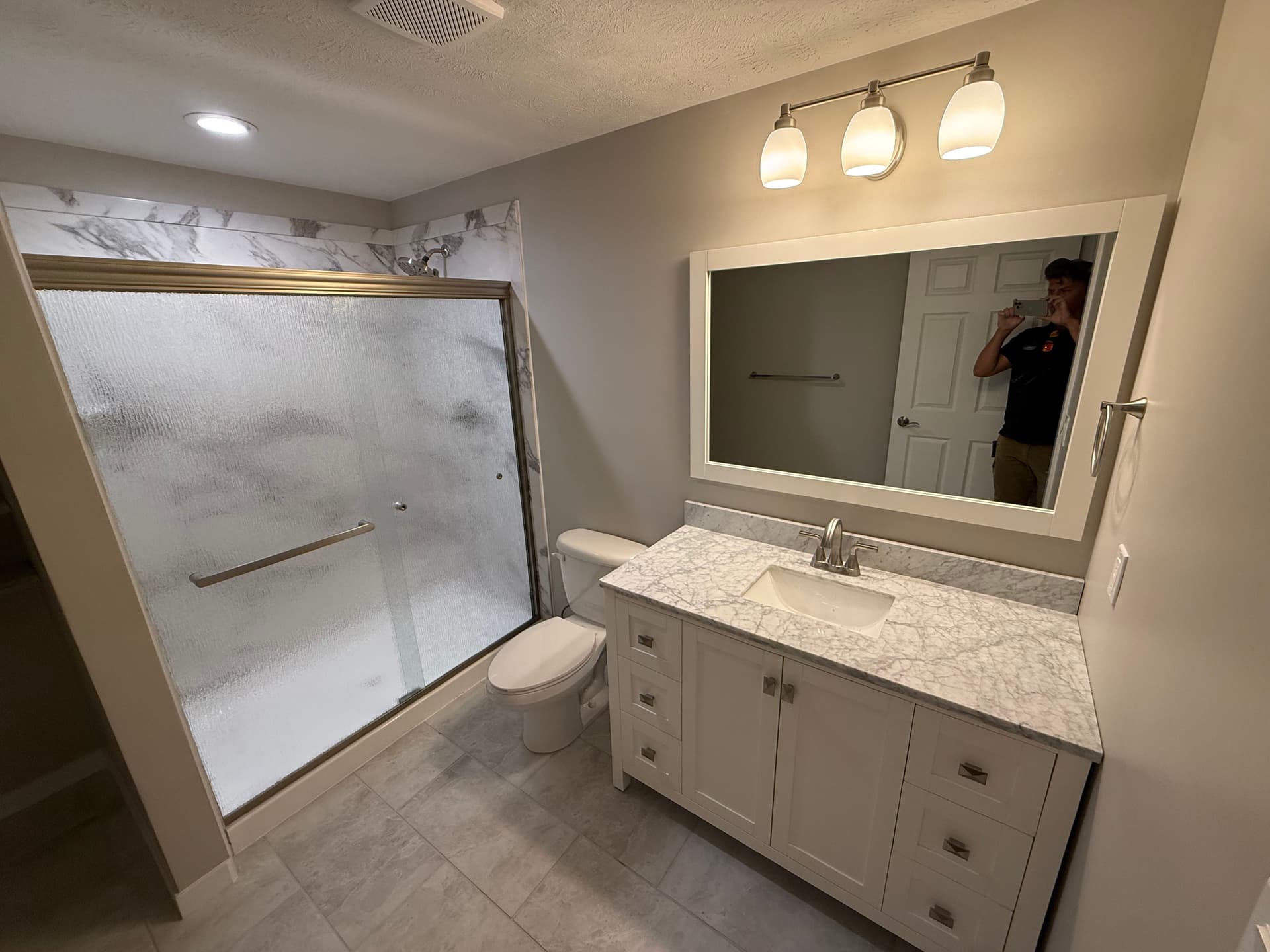 Gallery photos for Basement Bathroom Built From the Ground Up: Image #1