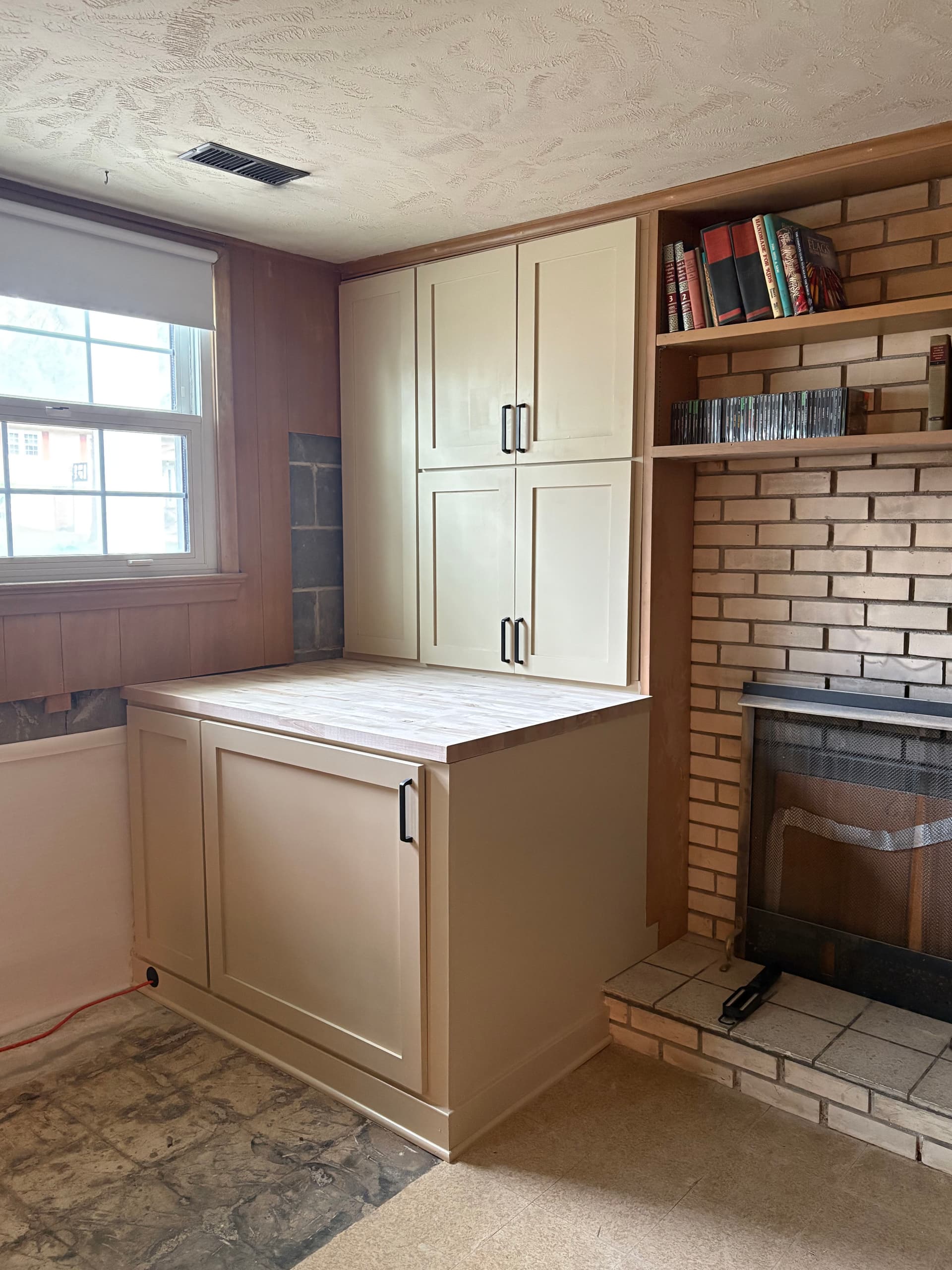 Custom Basement Cabinets Built to Hide a Sump Pump